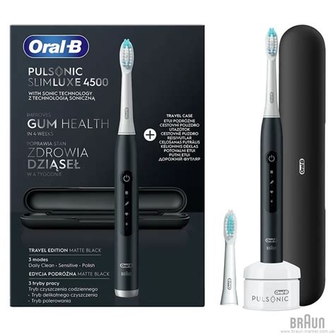 Электрическая зубная щетка Braun Oral B Pulsonic Slim Luxe 4500 S411