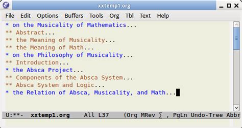 Emacs Outline Org Mode Intro