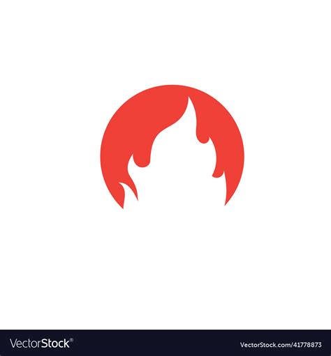 Fire Flame Royalty Free Vector Image Vectorstock