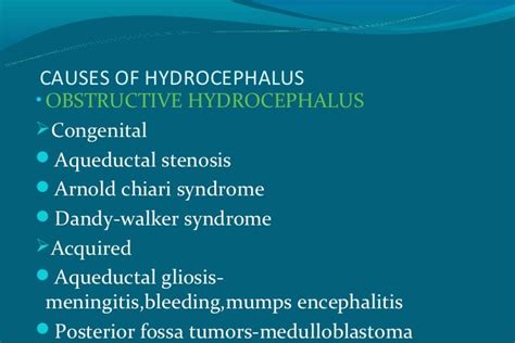 Hydrocephalus Causes