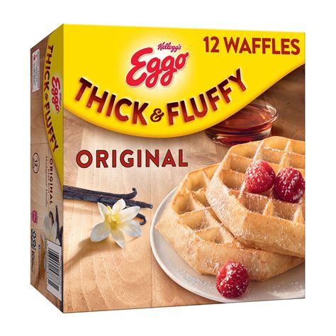 Eggo Thick And Fluffy Original Frozen Waffles 23 2 Oz 12 Count