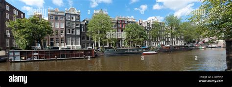 panoramic view over an amsterdam canal Stock Photo - Alamy