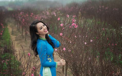 Sunlight Forest Women Outdoors Women Model Nature Grass Asian