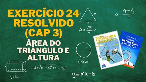 Exercícios Resolvidos Ga Cap 3 Ex 24 Produto Vetorial Youtube