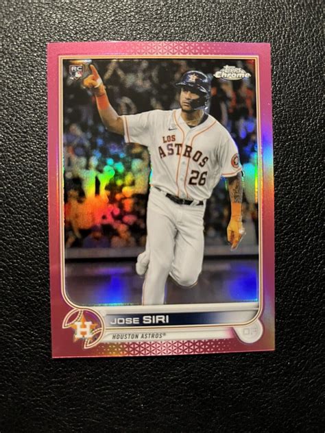 Topps Chrome Jose Siri Rc Pink Refractor Houston Astros Ebay