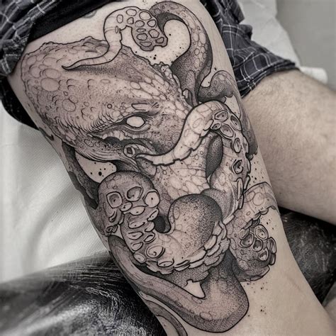 Realistic Octopus Tattoo