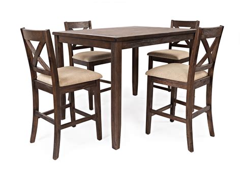 Jofran Walnut Creek 5 Pack Counter Height Dining Set Value City