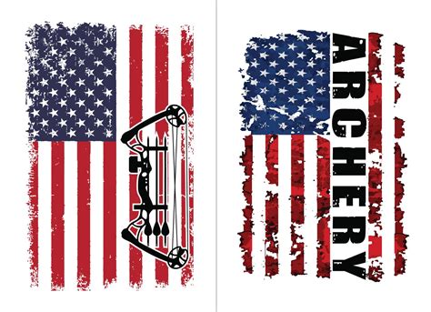 Archery Vintage USA Flag Design 22154797 Vector Art at Vecteezy