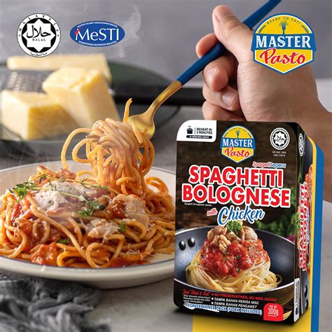 Halal Master Pasto Spaghetti Bolognese With Chicken G Shopee