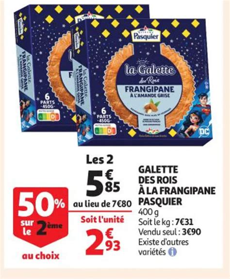 Promo Galette Des Rois A La Frangipane Pasquier Chez Auchan Supermarch