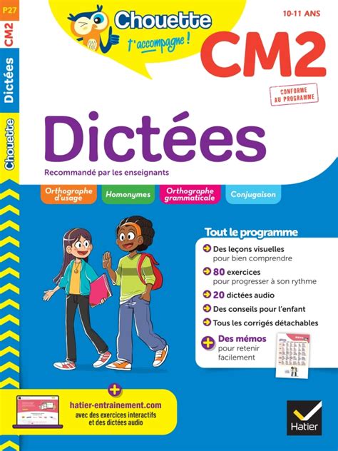 Chouette Dictées CM2 Editions Hatier