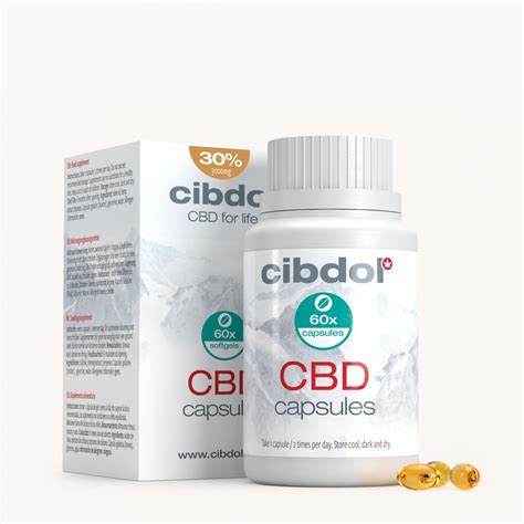 Cibdol CBD Softgels 30 Full Spectrum 3000mg