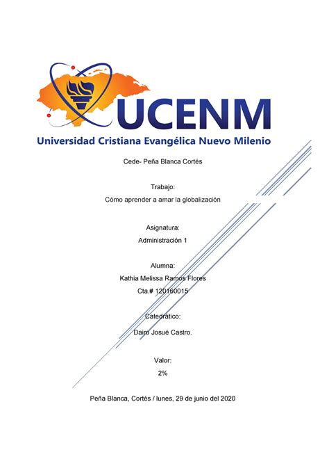 Cómo aprender a amar la globalización Cede Peña Blanca Cortés