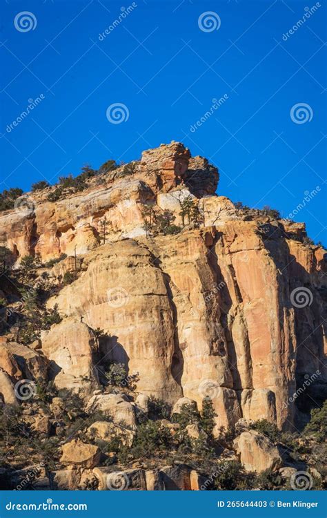 Hiking The El Malpais National Monument In Grants New Mexico Stock