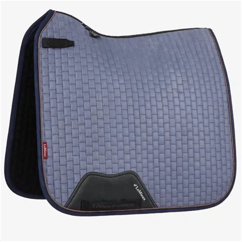 Lemieux Suede Dressage Saddle Pad Jay Blue Wadswick Ltd