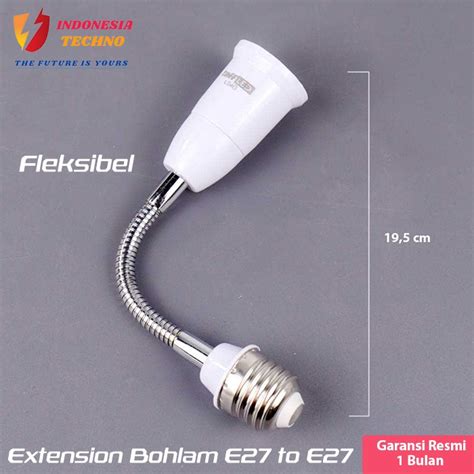 Jual Adapter Ekstensi Bohlam E Ke E Cm Sudut Lampu Bulb Extension