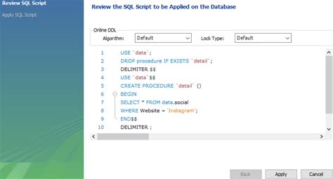 Create Stored Procedures In Mysql