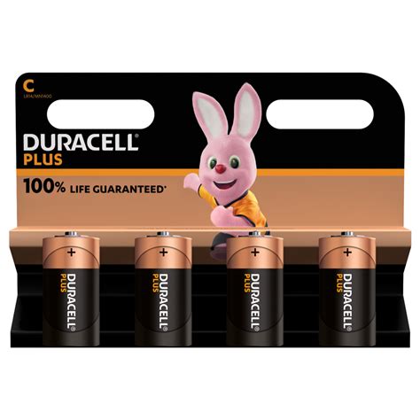 Pilas Alcalinas C Pilas Duracell Plus