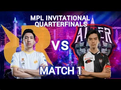 Rrq Hoshi Vs Alter Ego Match Mpl Invitational Mpl Invitational