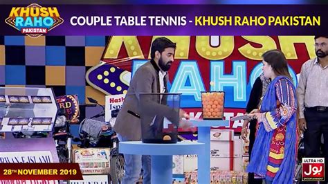 Couple Table Tennis Khush Raho Pakistan Faysal Quraishi Show 28th