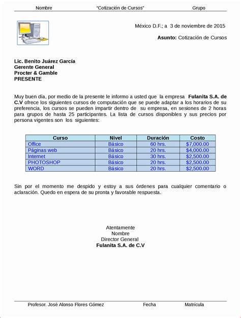 50 Formatos Para Cotizaciones En Word