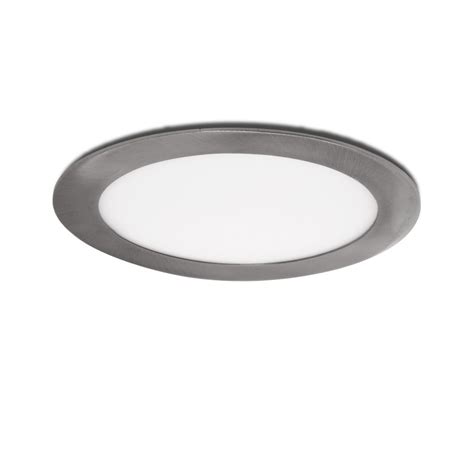 Placa de LEDs Circular Ø170mm 12W 860Lm 50 000H Niquel Satinado