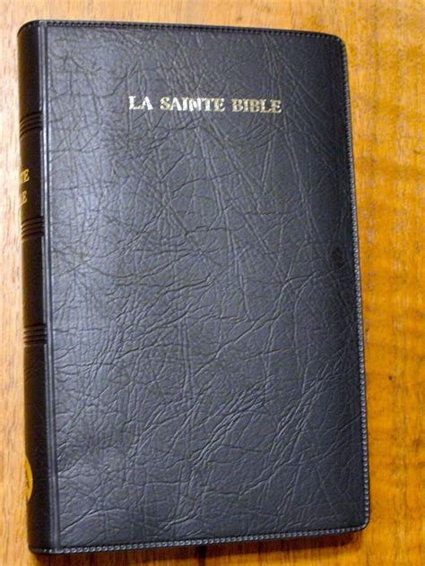 French Bible La Sainte Bible Segond Blue Vinyl Handheld Ebay