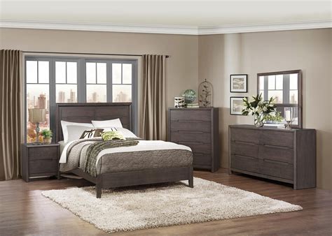 Homelegance Lavinia Bedroom Collection Weathered Grey 1806 Bed Set At