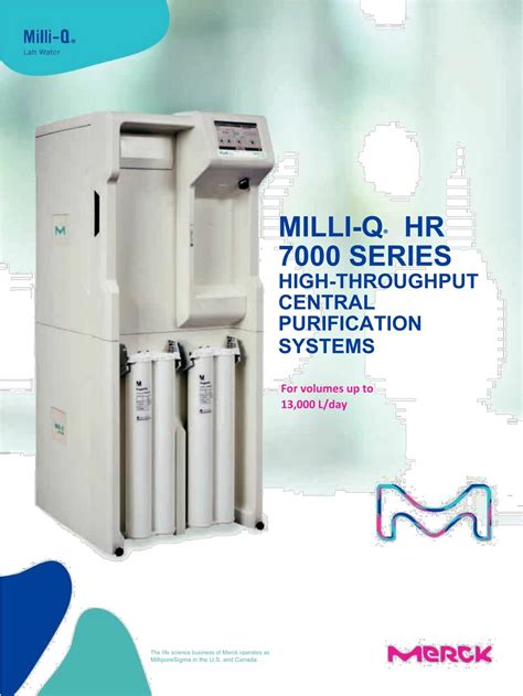 PPT Milli Q HR 7000 LAB WATER PURIFICATION SYSTEM PowerPoint