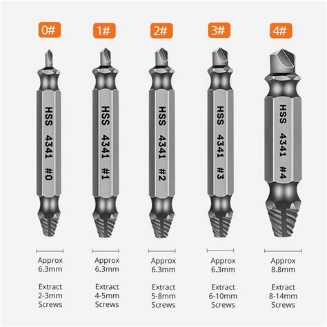 Greener Piece Screw Extractor Set Leapsupplies Singapore