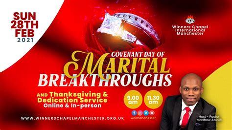 Covenant Day Of Marital Breakthrough St Service Winners