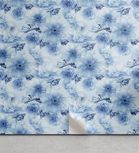 Ambesonne Sakura Peel Stick Wallpaper For Home Japan Flowers Vintage