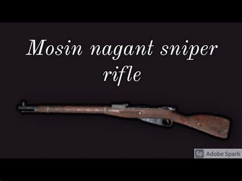 New Mosin Nagant Sniper Rifle PUBG MOBILE YouTube