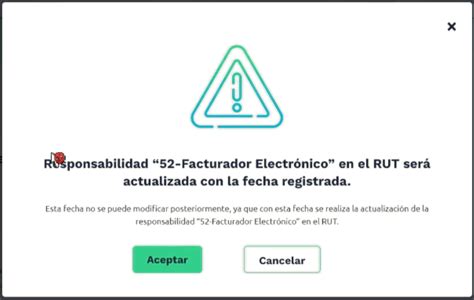 Actualización del RUT con responsabilidad 52 Facturador electrónico