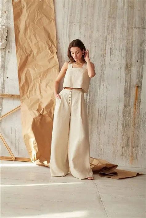 How To Wear Linen Pants 20 Outfit Ideas Linen Pants Women Natural Linen Pants Linen Summer