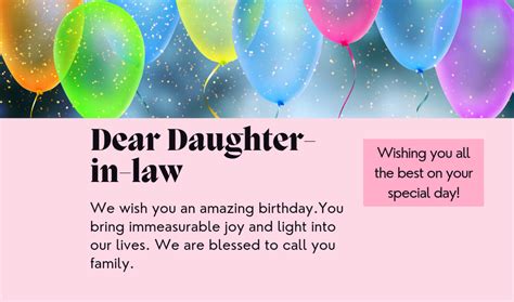 Wonderful Ways To Say Happy Birthday Daughter In Law Wondrlist