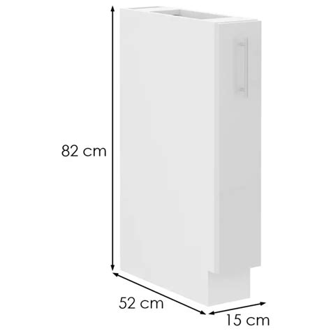 Kuchynská skrinka Lara 15D cargo bb MDF biely lesk Merkury Market