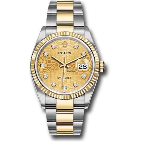 Rolex Datejust Mm Stainless Steel Yellow Gold Watch For