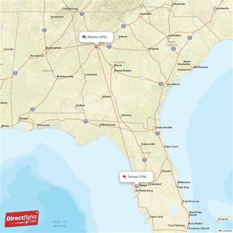 Direct Flights From Tampa To Atlanta Tpa To Atl Non Stop