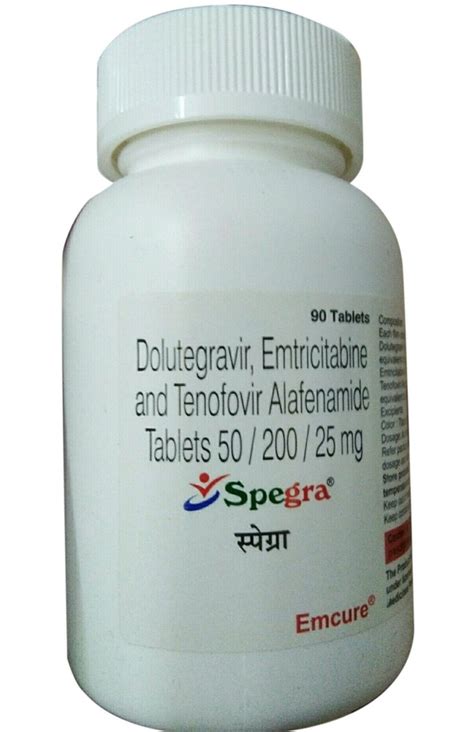 Spegra Dolutegravir Emtricitabine Tenofovir Alafenamide Tablets