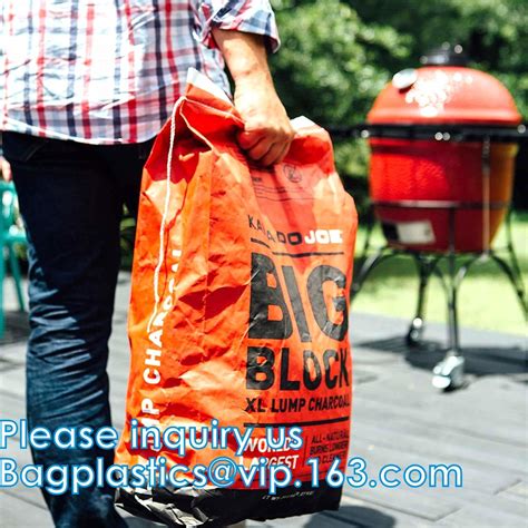 Charcoal Briquettes Bbq Kraft Paper Charcoal Bag Grill Packing Bag Size 3kg 4kg 5kg 8kg 7kg