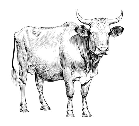 Cow Pencil Drawing