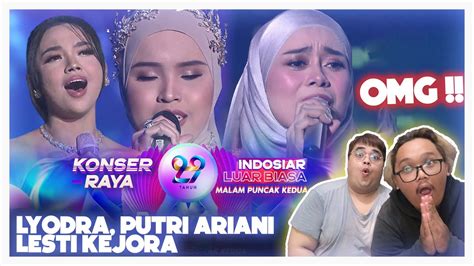 Lesti Kejora Putri Ariani And Lyodra Insan Biasa Konser Raya