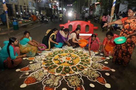 Mylapore Times Panguni Festival Women Design Lovely Kolams