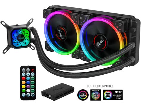 Rosewill RGB AIO 240mm CPU Liquid Cooler, Closed Loop PC Water Cooling ...