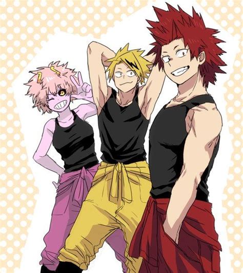 Boku No Hero Academia★ Kirishima Eijirou Kaminari Denki And Mina