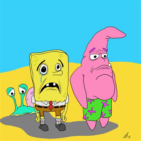 Sad Spongebob By Coreyhasissues On Deviantart