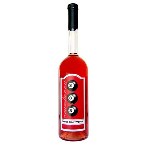 Triple Eight Cranberry Vodka Brix Wine Liquor