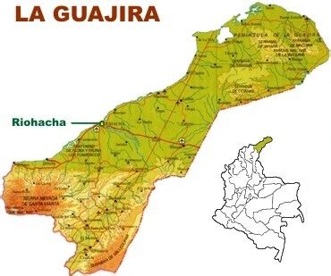 Map Of La Guajira Colombia