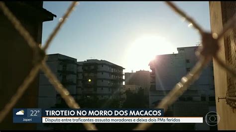 Tiroteio Deixa Dois PMs Feridos No Morro Dos Macacos RJ1 G1